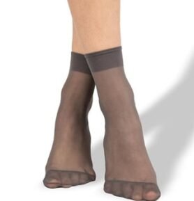 Punčochové ponožky NYLON SOCKS 20 DEN / 2 páry fumo uni