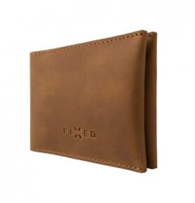 Fixed chytrá kožená peněženka Smile Wallet hnědá bez trackeru