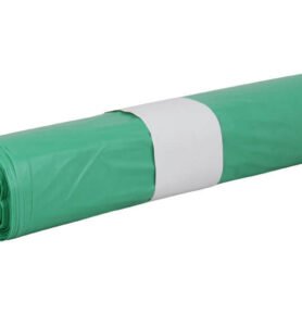 Odpadkové pytle LDPE 60l, 60*70 cm, zelené, role 50 ks