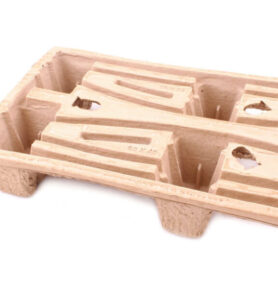 Paleta z nasávané kartonáže, 600*400*130 mm, recyklovaný papír