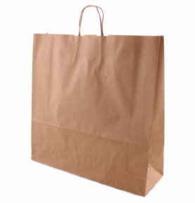 Taška 45*17*48 cm, kroucené držadlo, hnědý kraftový papír 100 g