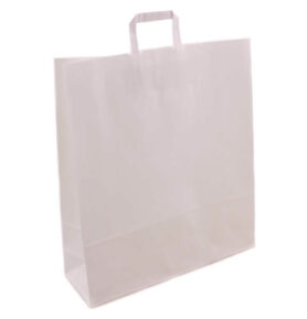 Taška 44*14*50 cm, bílý kraftový papír 80 g