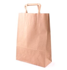 Taška 23*10*32 cm, hnědý sulfátový papír 100 g