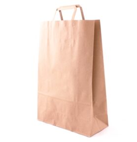 Taška 26*11*38 cm, hnědý sulfátový papír 100 g
