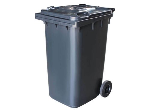 TAVOBAL plastová popelnice 240 l, černá, primární materiál