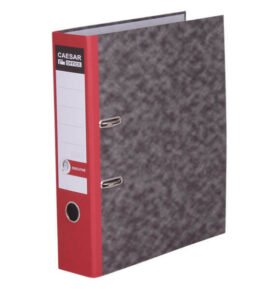 Smartline pořadač pákový A4 7,5 cm červený hřbet / boky mramor
