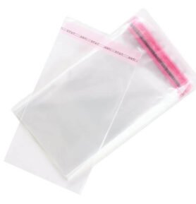PP sáčky s lepicí klopou, 8*12 cm, balení 100 ks