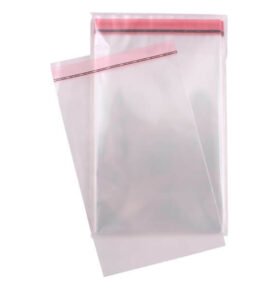 PP sáčky s lepicí klopou, 12*17 cm, balení 100 ks
