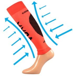 Bandáž VoXX PROTECT LÝTKO neon oranžová S-M