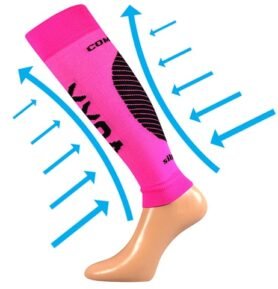 Bandáž VoXX PROTECT LÝTKO neon růžová L-XL
