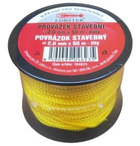 Provázek stavební 2,0mm*50m žlutý