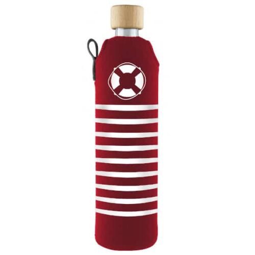 Drink it Skleněná láhev s neoprénovým obalem Rozmarné léto 500ml