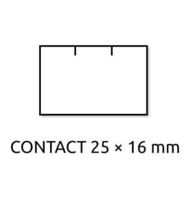 Cenové etikety BÍLÉ pro dvouřádkové etiketovací kleště 2ř/10míst, 25*16 mm