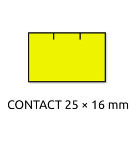 Cenové etikety REFLEXNÍ ŽLUTÉ, 10/10 míst 25*16 mm - 6 ks