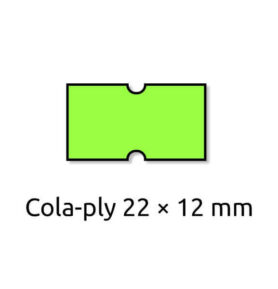 Cenové etikety REFLEXNÍ ZELENÉ, 8 míst 22*12 mm - 6 ks