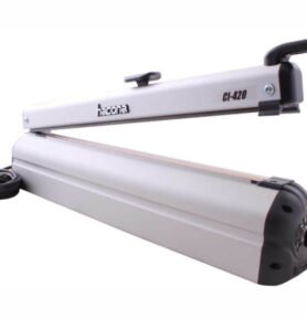 HACONA CI-420 INOX, Páková impulsní svářečka folií s ořezem
