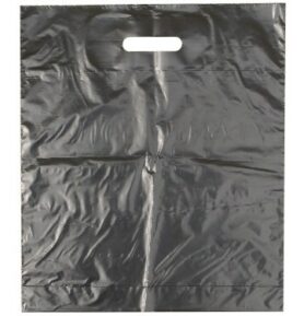 Taška LDPE 38*45+5 cm průhmat ČERNÁ, cena za 1 kus