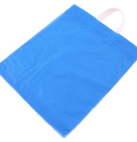 Taška LDPE 38*46+4 cm s uchem MODRÁ