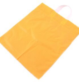 Taška LDPE 38*46+4 cm s uchem ŽLUTÁ