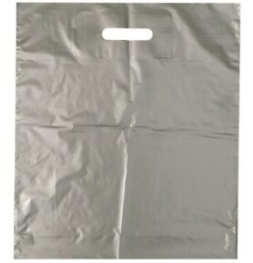 Taška LDPE 38*45+5 cm průhmat ŠEDÁ, cena za 1 kus