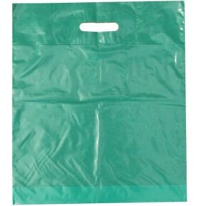 Taška LDPE 38*45+5 cm průhmat ZELENÁ, cena za 1 kus