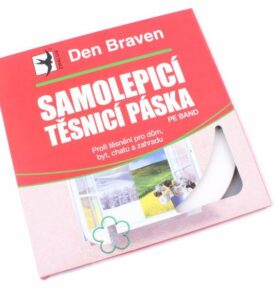 Den Braven Samolepicí těsnicí páska do oken a dveří 9mm * 2 mm * 20 m bílá