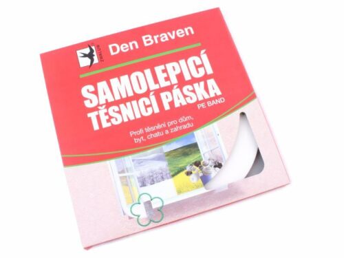 Den Braven Samolepicí těsnicí páska do oken a dveří 9mm * 2 mm * 20 m bílá