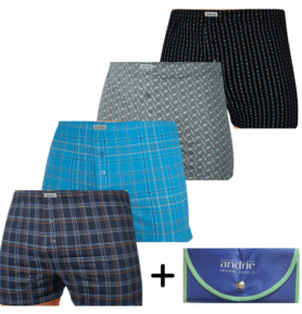 AKCE 4 PACK pánské trenky ANDRIE + taška zdarma mix barev XL