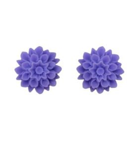 Náušnice - FLOWERSKI VIOLET VIOLET