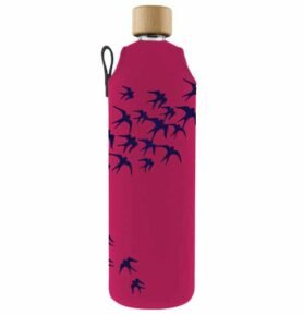 Drink it Skleněná láhev s neoprénovým obalem Vlaštovky 700ml