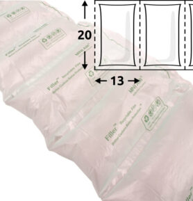 Folie HDPE na vzduchové polštářky EA-F15, 200*130 mm, 400 m