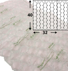 Folie HDPE na vzduchové polštářky Bubble PA2, 400*320 mm, 550 m