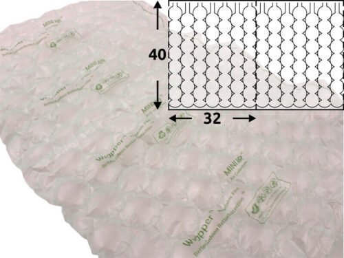 Folie HDPE na vzduchové polštářky Bubble EA-2, 400*320 mm, 280 m