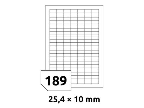 Rayfilm R0100.5042A samolepící 25,4x10mm bílé 100 listů