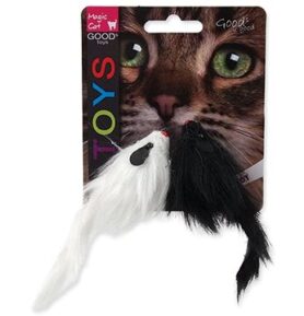 MAGIC CAT hračka myš plyš chrastící 11 cm 2 ks