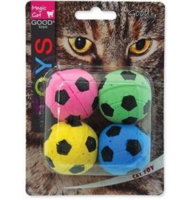 MAGIC CAT hračka míček pěnový fotbalový 3,75 cm 4  ks