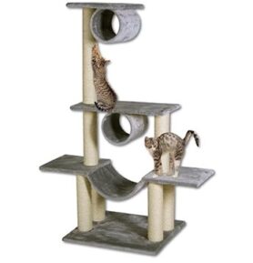 MAGIC CAT odpočívadlo Iveta 103 × 57 × 141 cm šedé