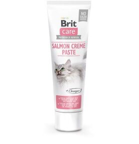 Brit Care Cat Lososová pasta pro kočky s omega-3 pro krásnou srst 100 g