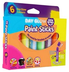 LITTLE BRIAN PAINT STICKS zářivé barvy, 6-pack