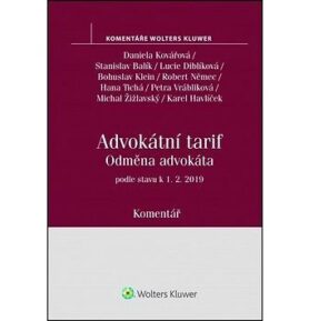 Advokátní tarif Odměna advokáta: podle stavu k 1.2.2019