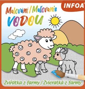 Malování/Maľovanie vodou Zvířátka z farmy/Zvieratká z farmy