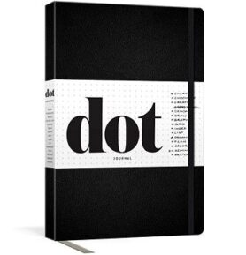 Dot Journal (Black): A dotted, blank journal for list-making, journaling, goal-setting: 256 pages  w