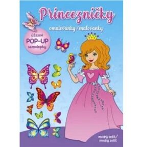 Princezničky omalovánky/maľovanky: modrý sešit/modrý zošit