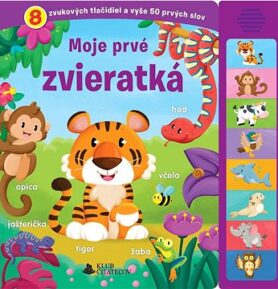 Moje prvé zvieratká: 8 zvukových tlačidiel a vyše 50 prvých slov