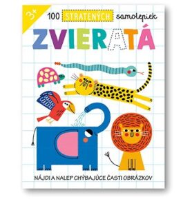 100 stratených samolepiek Zvieratá
