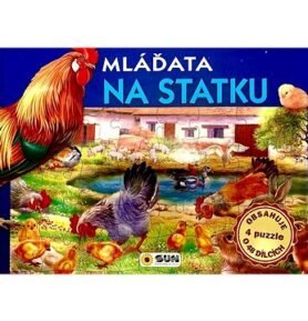 Mláďata na statku: Obsahuje 4 puzzle o 48 dílcích