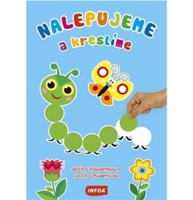 Nalepujeme a kreslíme sešit s housenkou/zošit s húsenicou