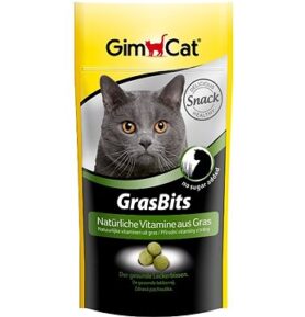 GimCat Gras Bits Tablety s kočičí trávou 40 g