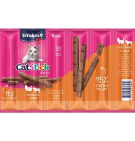 Vitakraft Cat Stick pochoutka krůta/jehně, 6 × 6g