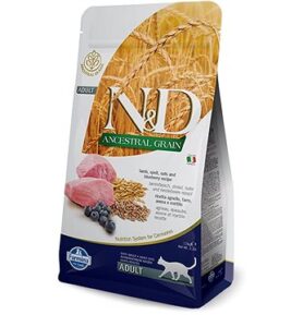 N&D Ancestral Grain Cat Adult Lamb & Blueberry 1,5 kg